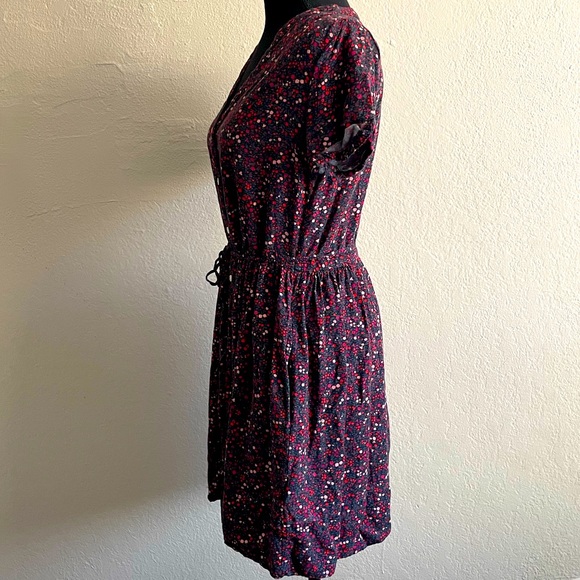 GAP • Floral Print Shirtdress Midi Length - Picture 3 of 12